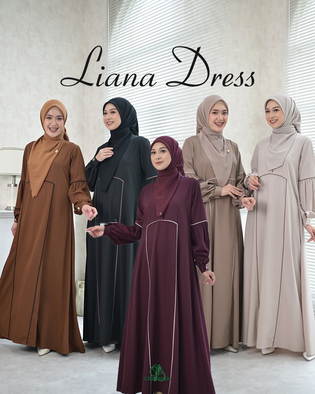 GREENISM - Liana Dress | UV protection Gamis Daily