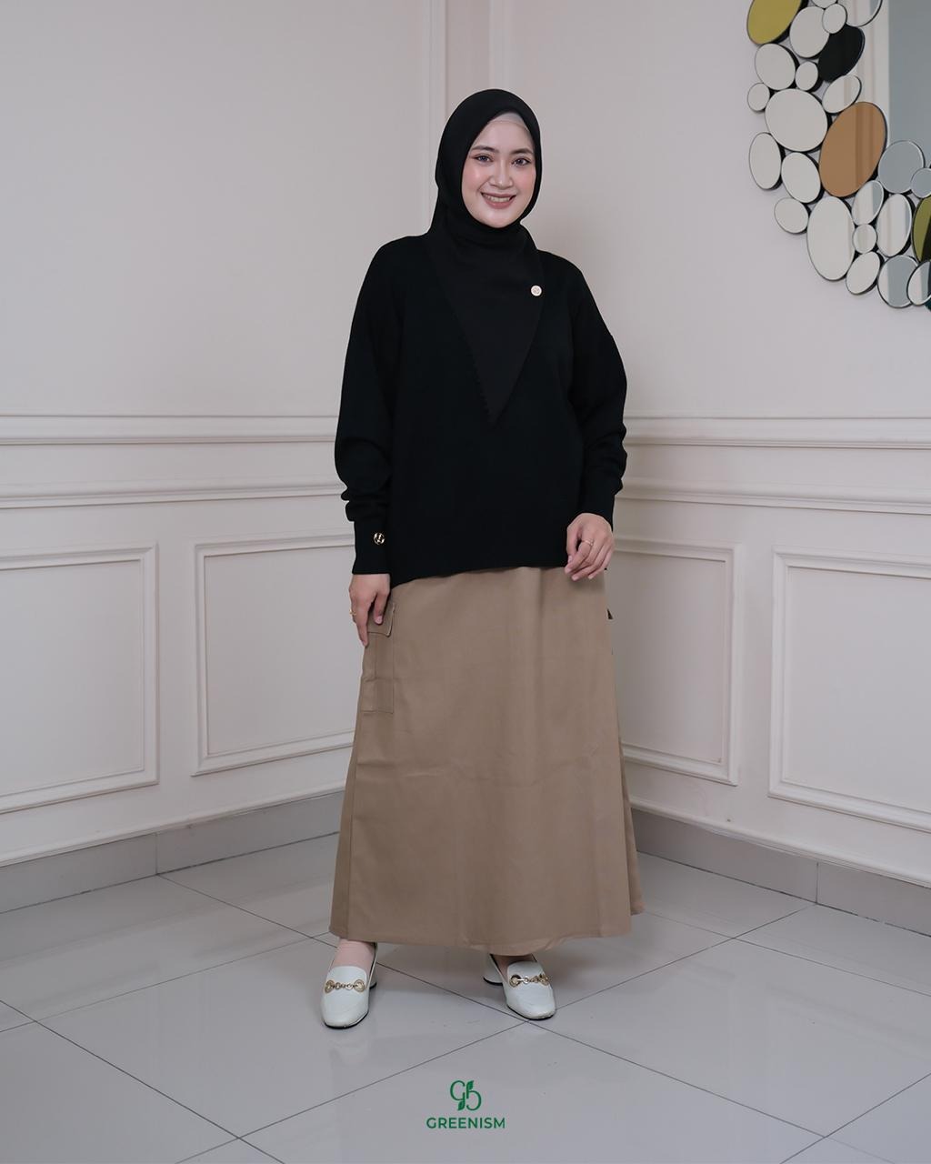 GREENISM - AYAZA SKIRT | READY STOK