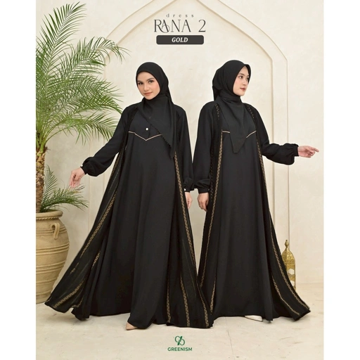 Image of GREENISM - Rana Serie 2 Dress Jumeirah Yoris | Busui friendly Gamis Daily