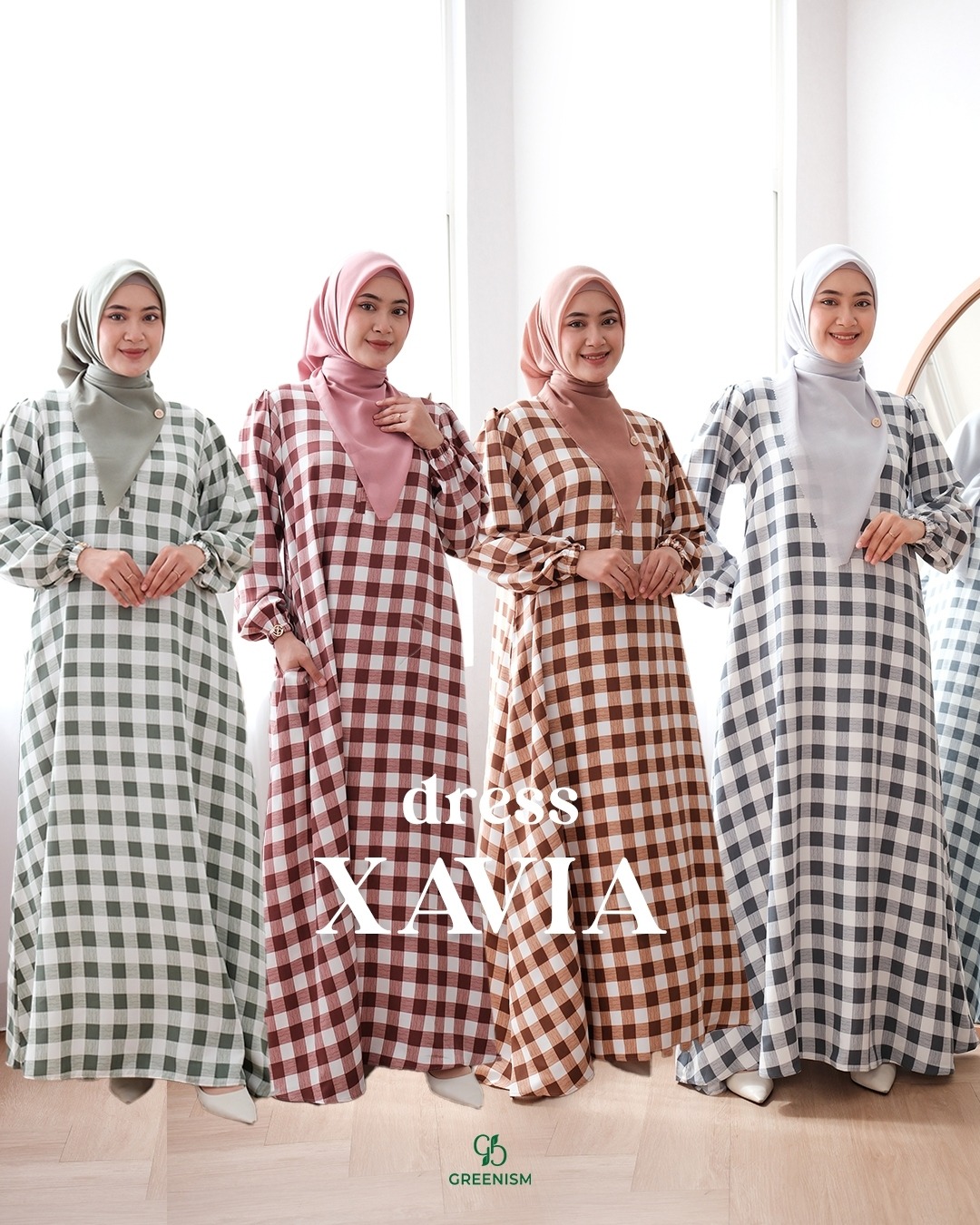 GREENISM - Xavia Dress Syakila | Busui friendly Gamis Daily