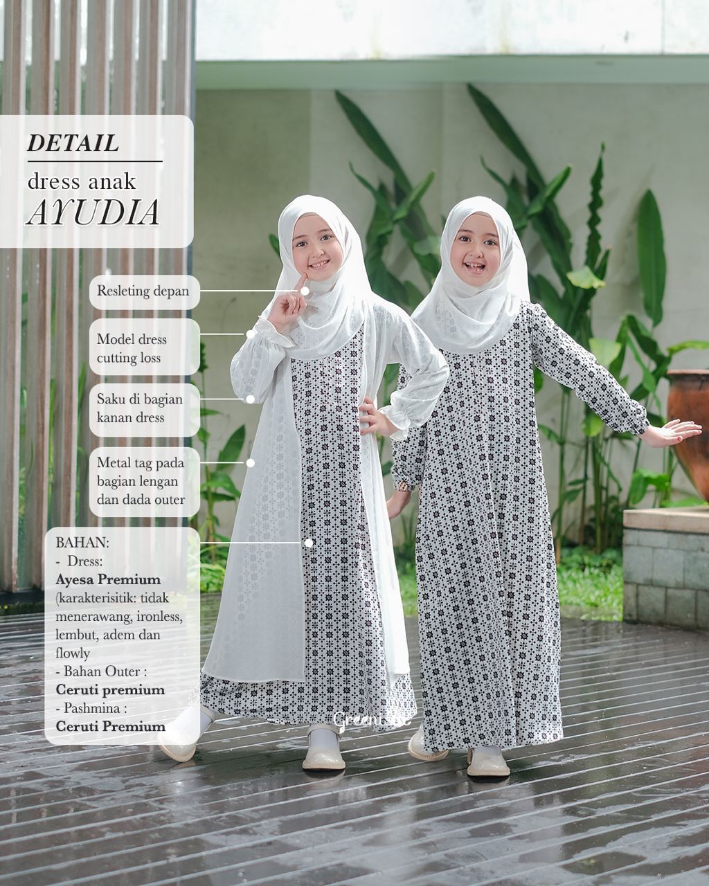 GREENISM - AYUDIA DRESS ANAK