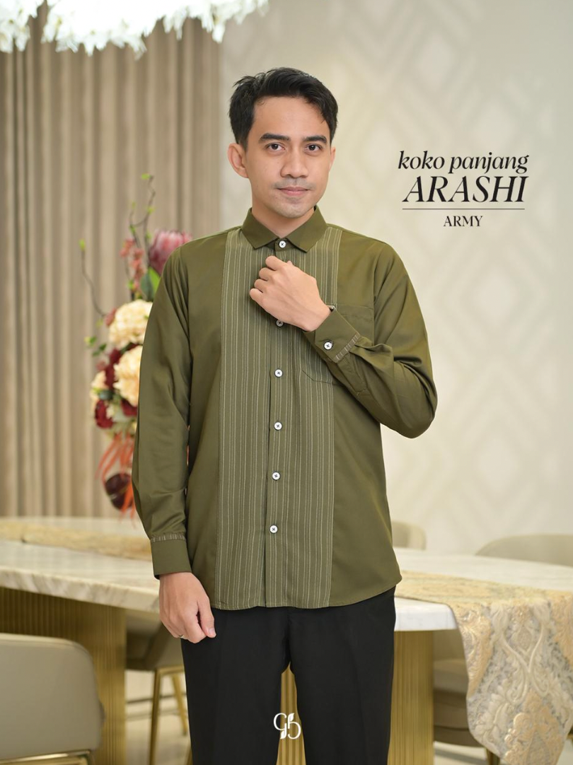 GREENISM - Arashi Koko Pria Panjang All Colours | Gamis Lebaran 2026 Model Terbaru
