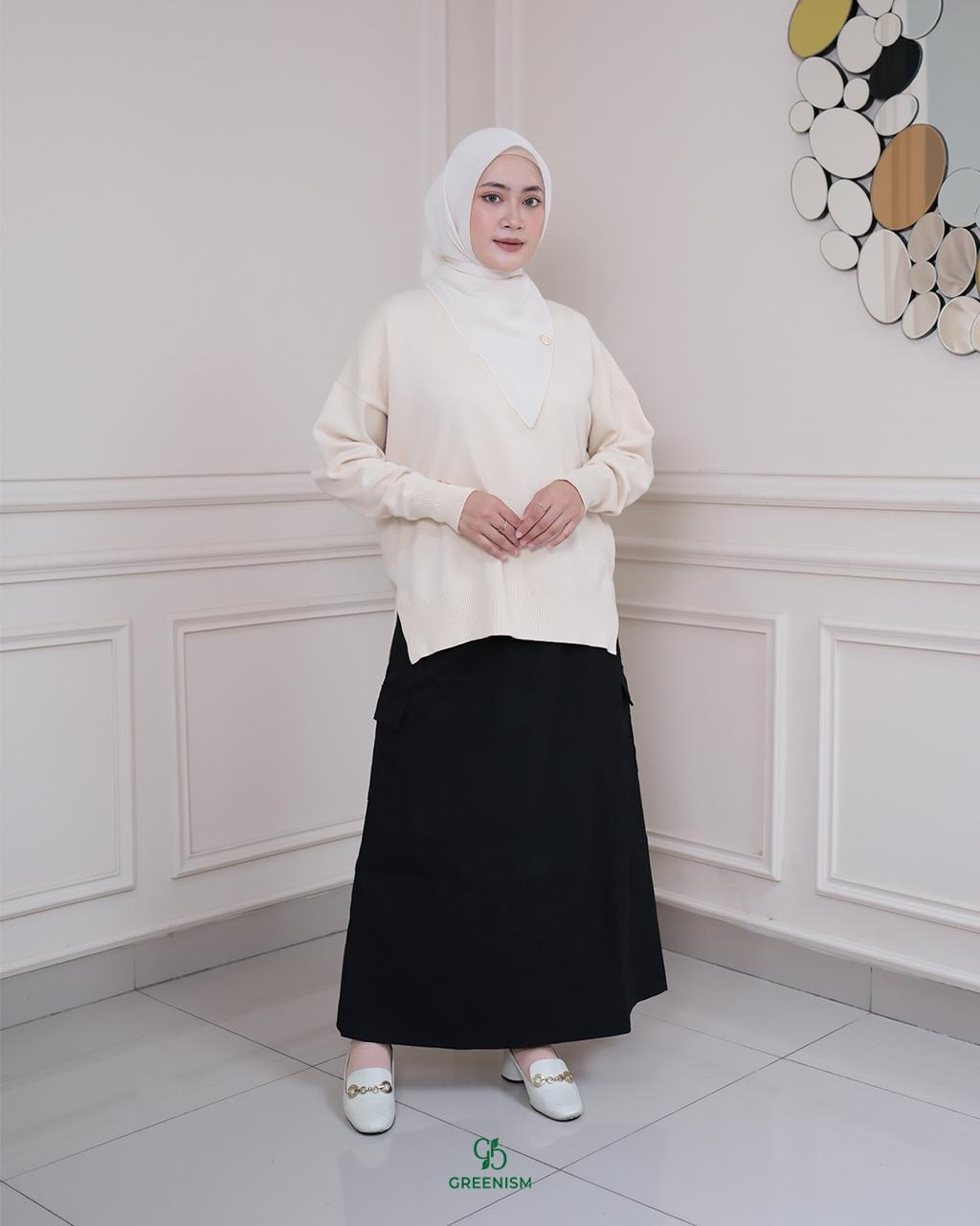 GREENISM - AYAZA SKIRT | READY STOK