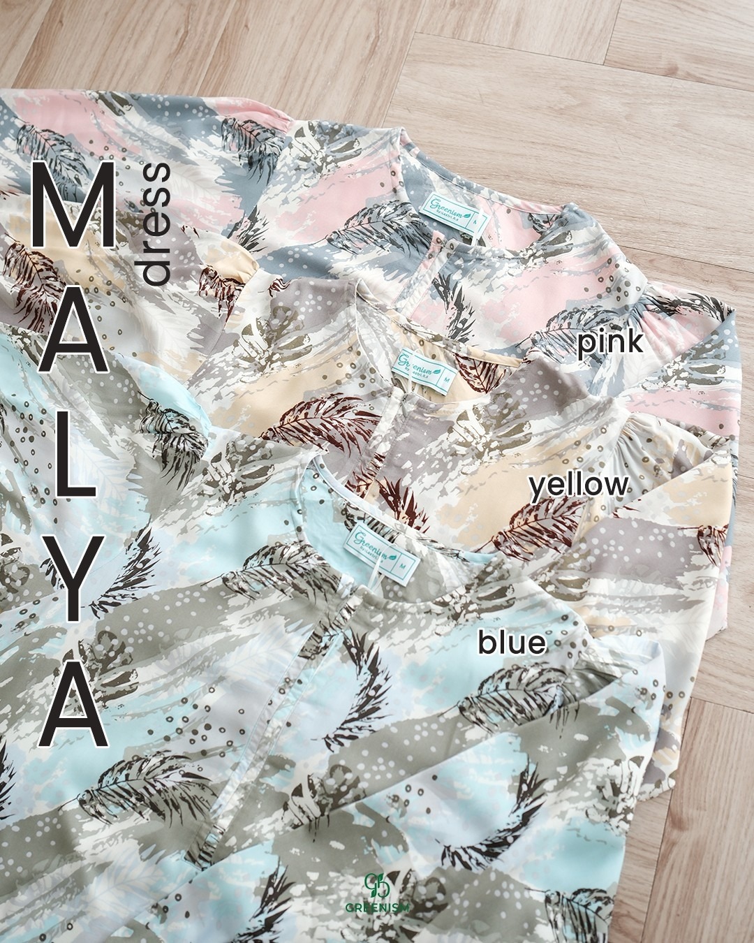 GREENISM - MALYA DRESS RAYON PRINT