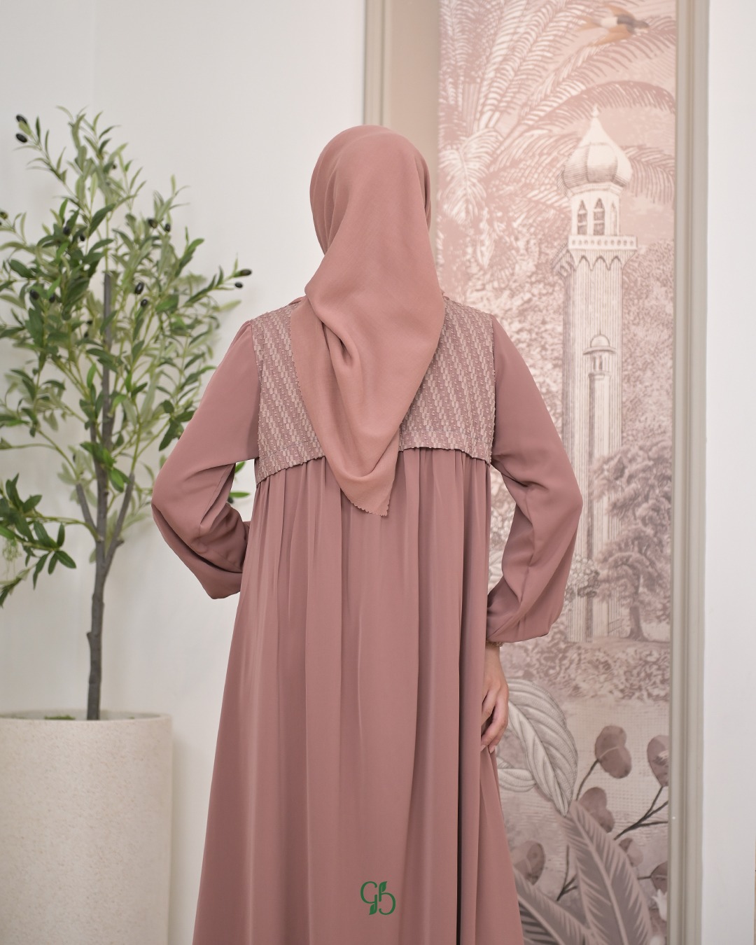 GREENISM - Farah Dress Wanita Marbela | Gamis Wanita Muslim Simpel dan Elegan