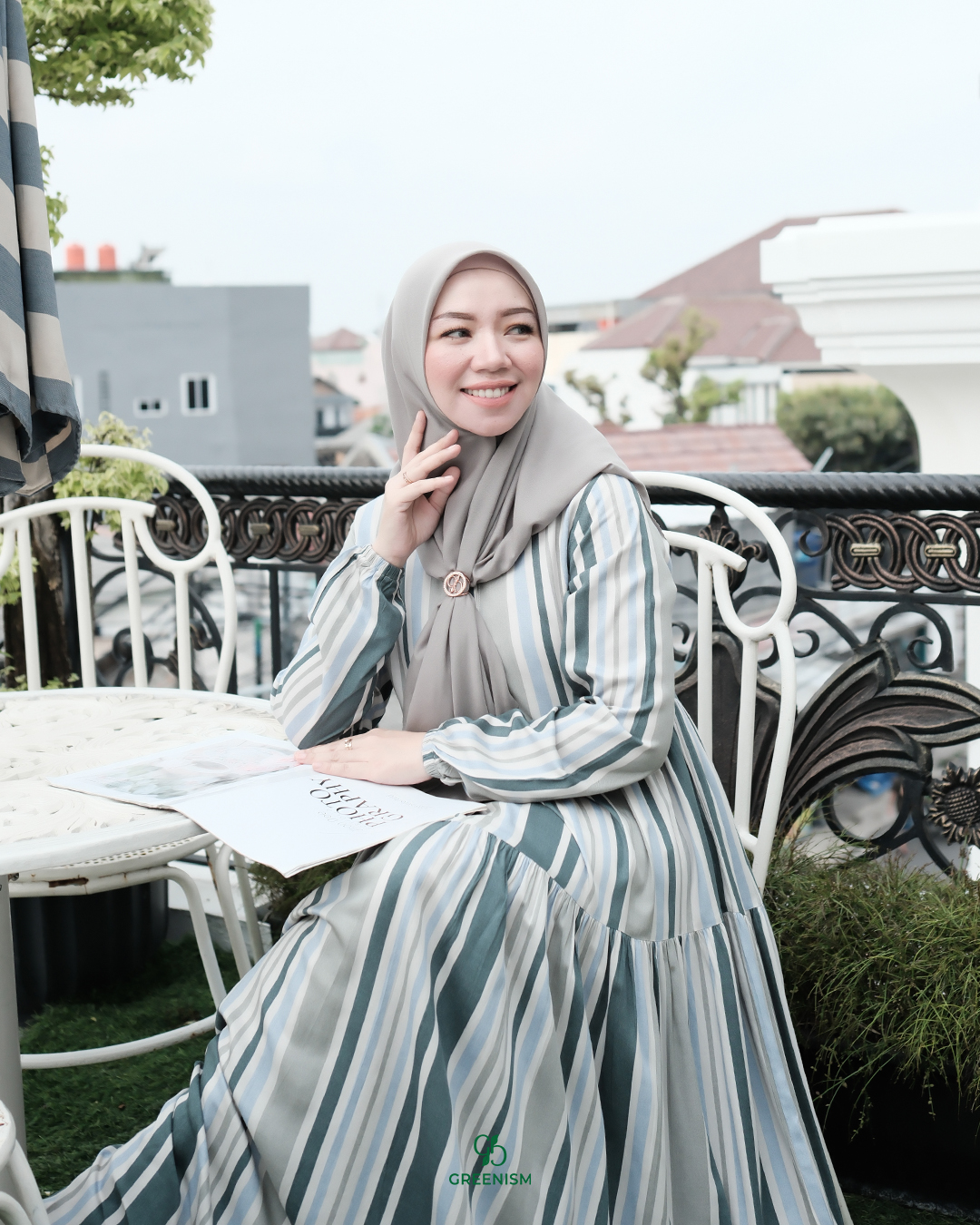 GREENISM - Ghadira Dress Rayon Viscose | Busui friendly Gamis Daily