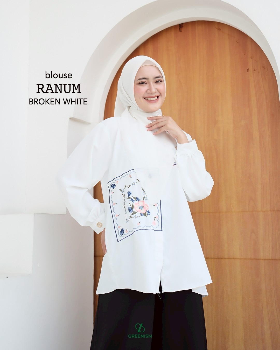 GREENISM - RANUM BLOUSE I READY STOCK