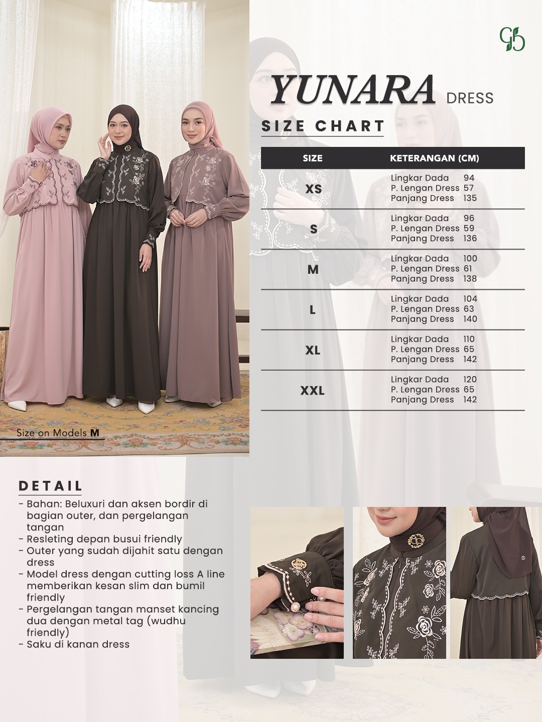 GREENISM - Yunara Dress | Baju Atasan Wanita Terbaru 2026