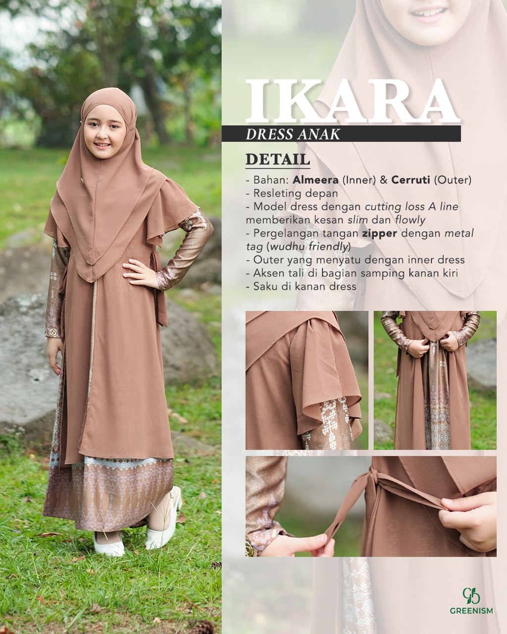 GREENISM - IKARA DRESS ANAK I READY STOCK