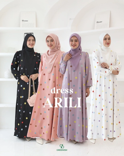 Image of GREENISM - Arili Dress Tory Uniqlo | Busui friendly Gamis Daily