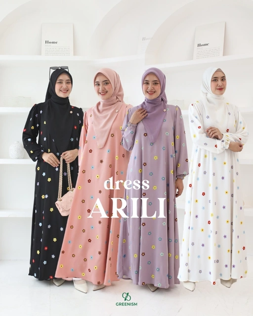 Image of GREENISM - Arili Dress Tory | Busui friendly Gamis Daily