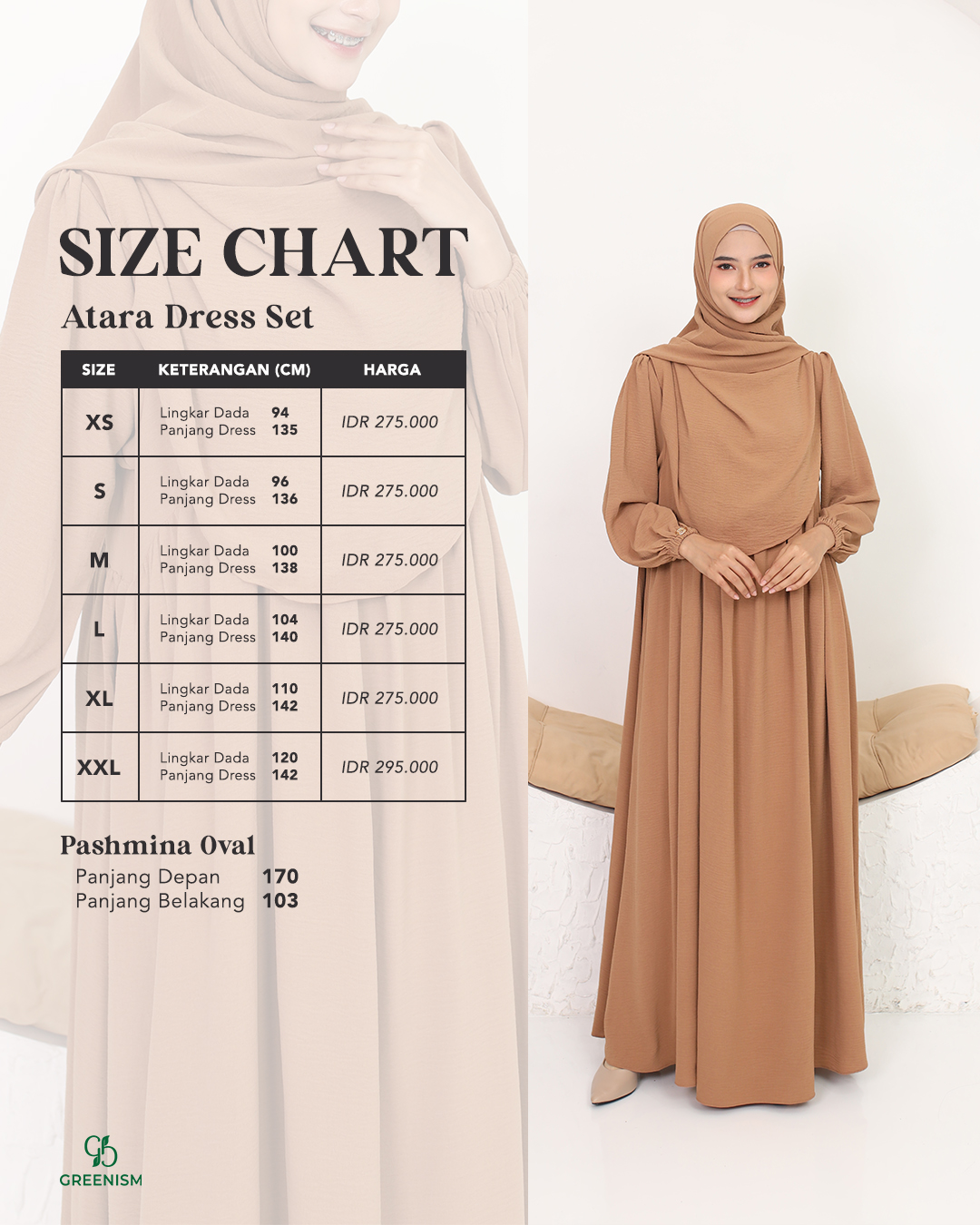 GREENISM - Atara Dress | Busui friendly Gamis Daily