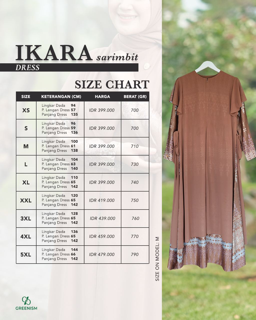 GREENISM - Ikara Dress | Busui friendly Gamis Daily