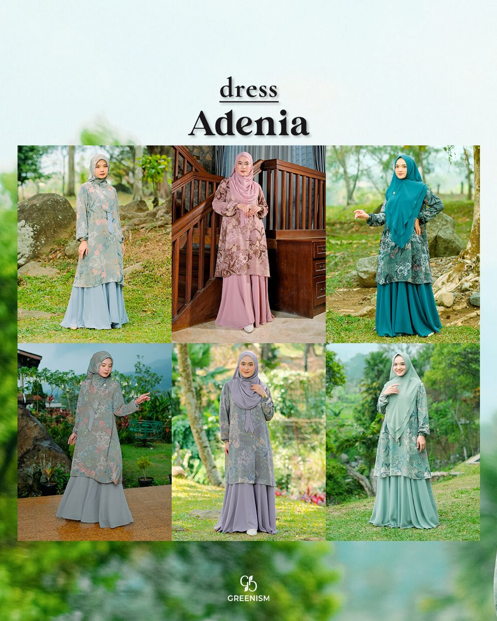GREENISM - ADENIA DRESS DEWASA I READY STOCK
