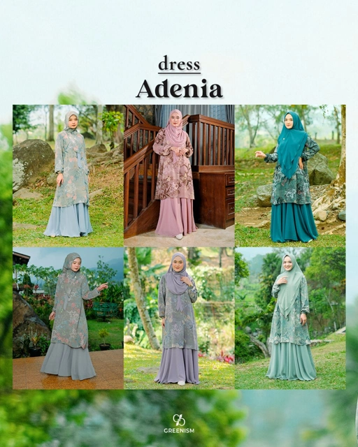 Image of GREENISM - ADENIA DRESS DEWASA I READY STOCK
