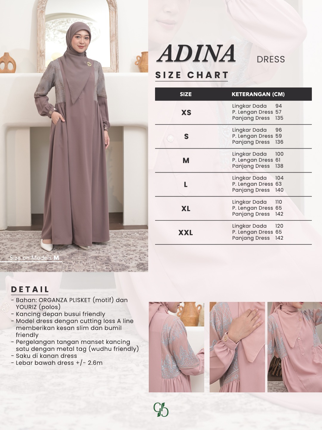 GREENISM - Adina Dress | Baju Atasan Wanita Terbaru 2026