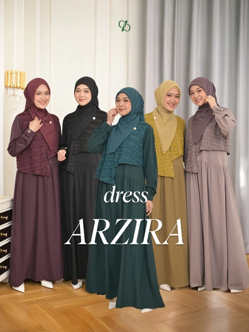 Image of GREENISM - Arzira Dress All Colours | Gamis 2026 Model Terbaru