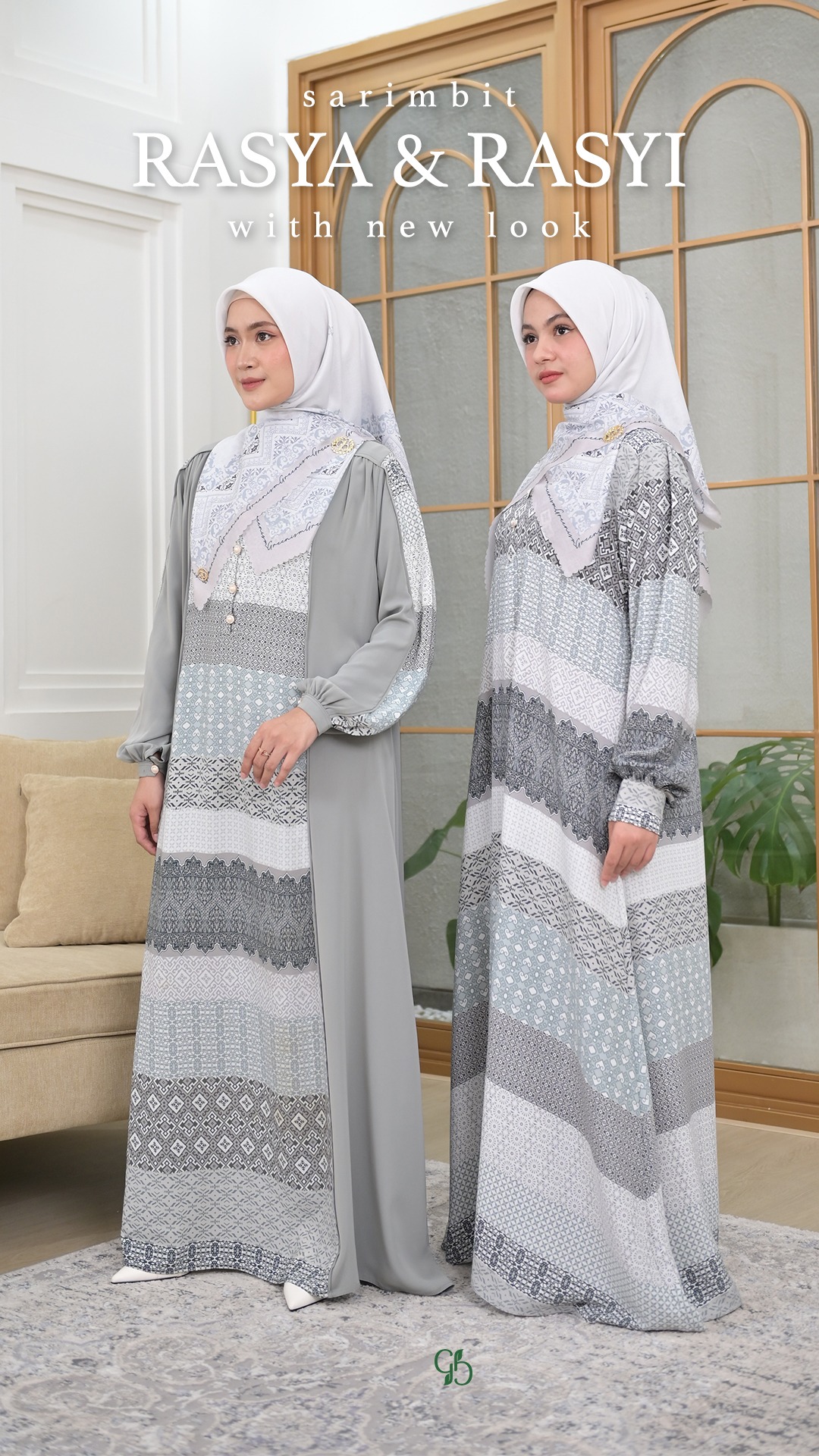 GREENISM - RASYI DRESS DEWASA (LOOK B) I Gamis Lebaran 2026 Model Gamis Terbaru