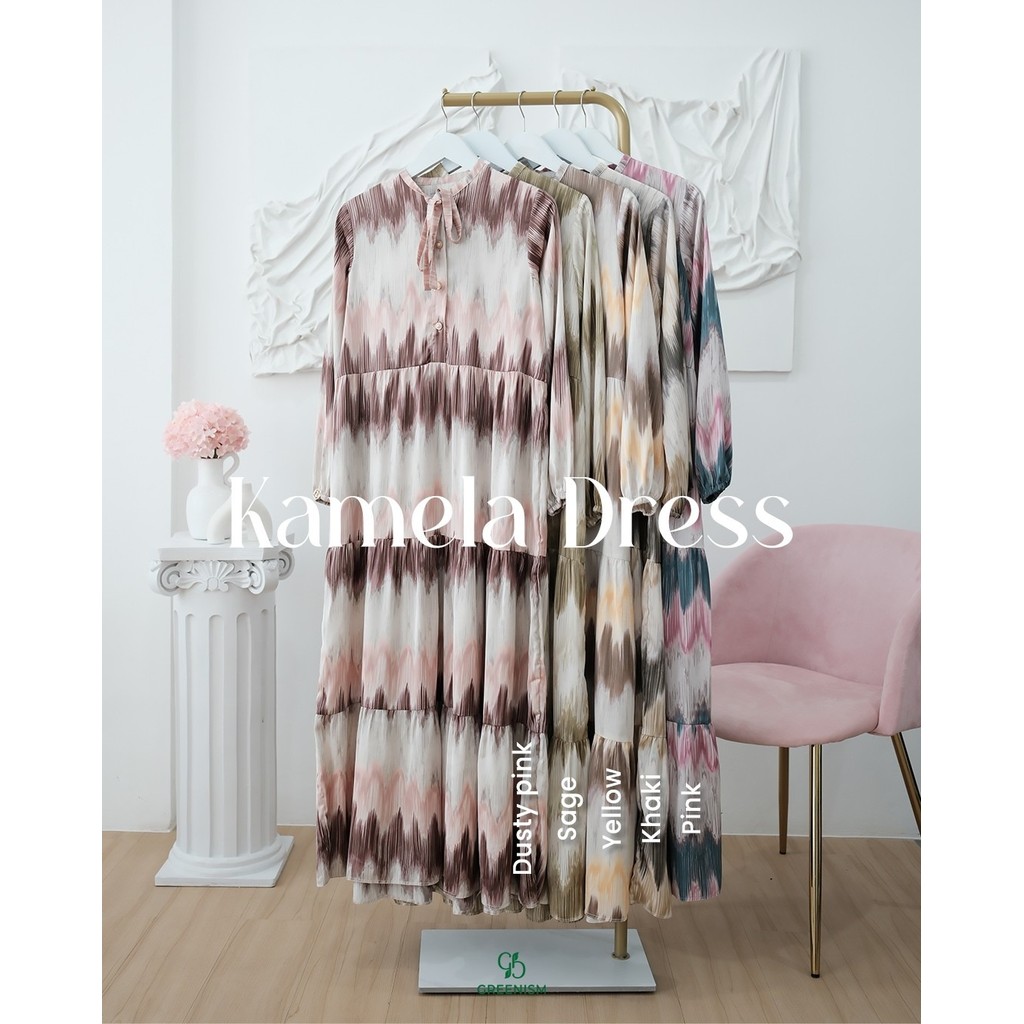 GREENISM - KAMELA DRESS SATIN SILK
