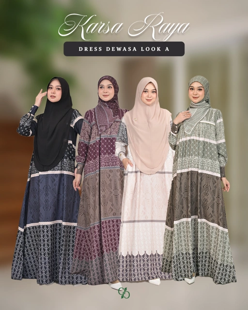 Image of GREENISM -  Karsa Raya Dress Gamis A Wanita dan Koko | All Color | Ready Stock | Sarimbit Terbaru Lebaran 2026 Kekinian