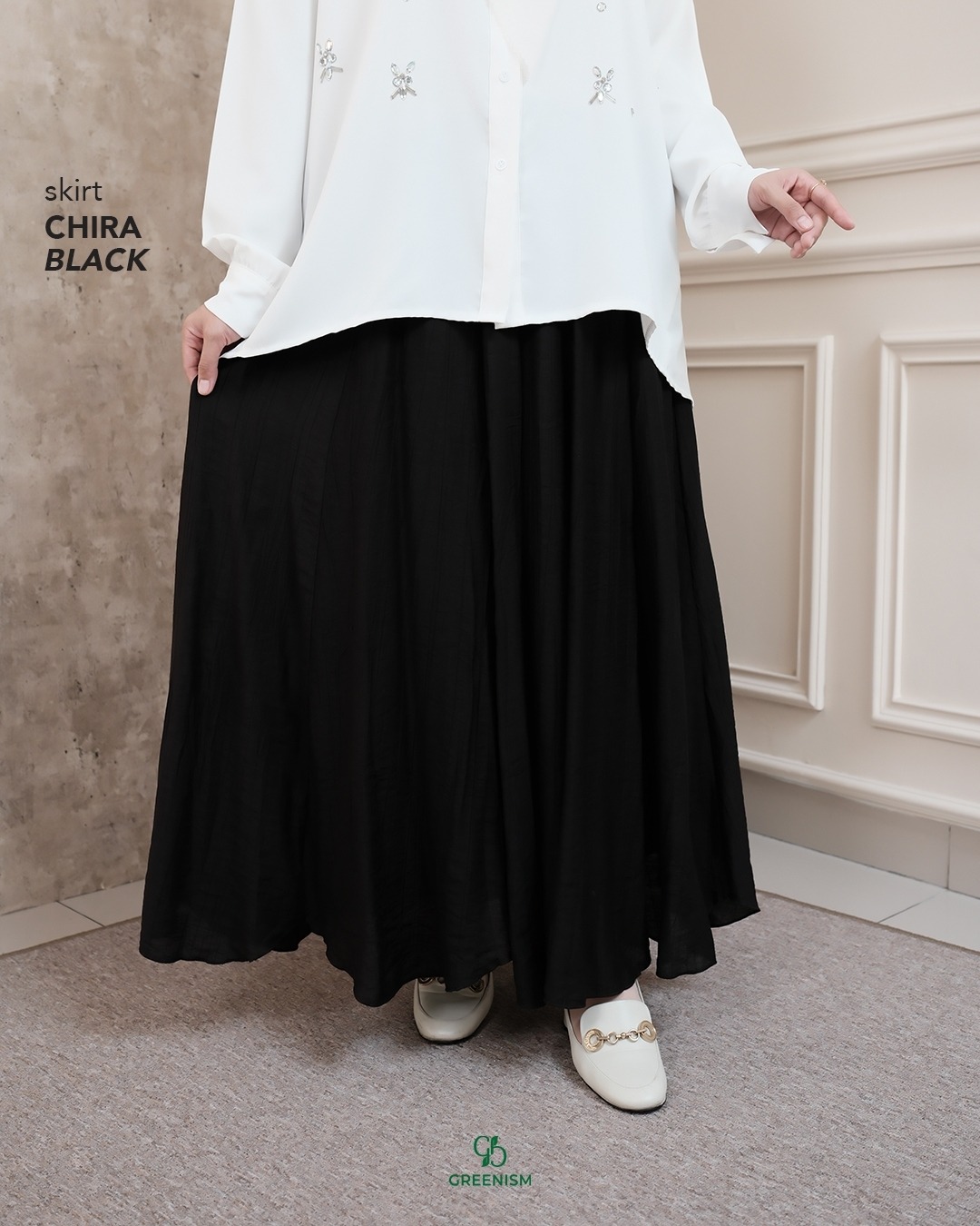 GREENISM - CHIRA SKIRT SILKY