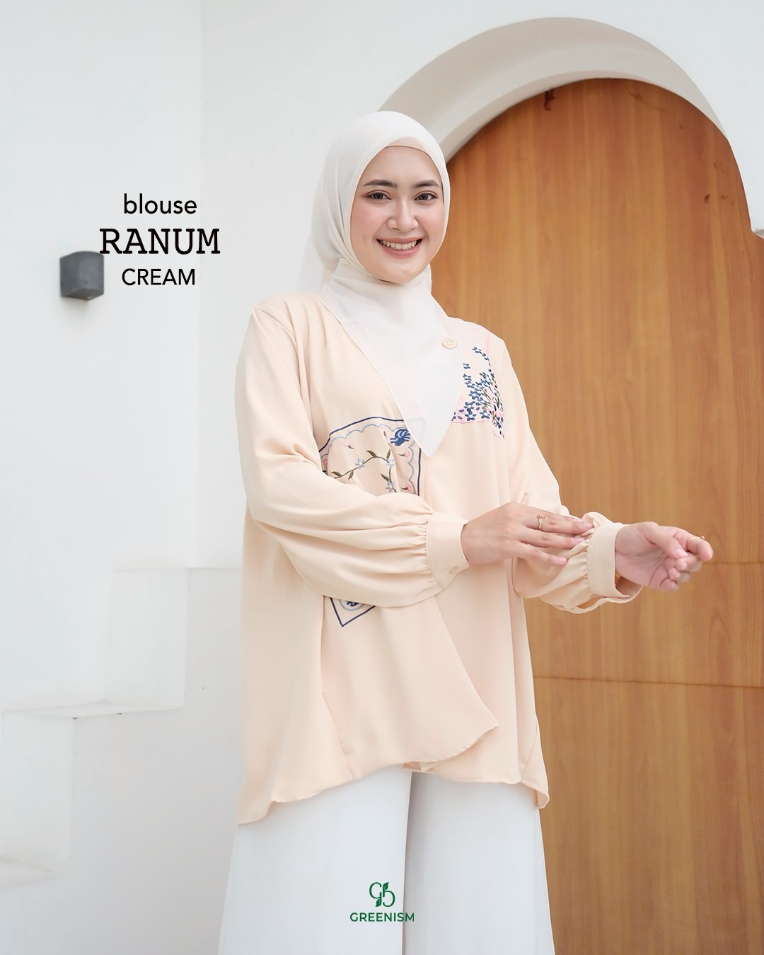 GREENISM - RANUM BLOUSE I READY STOCK