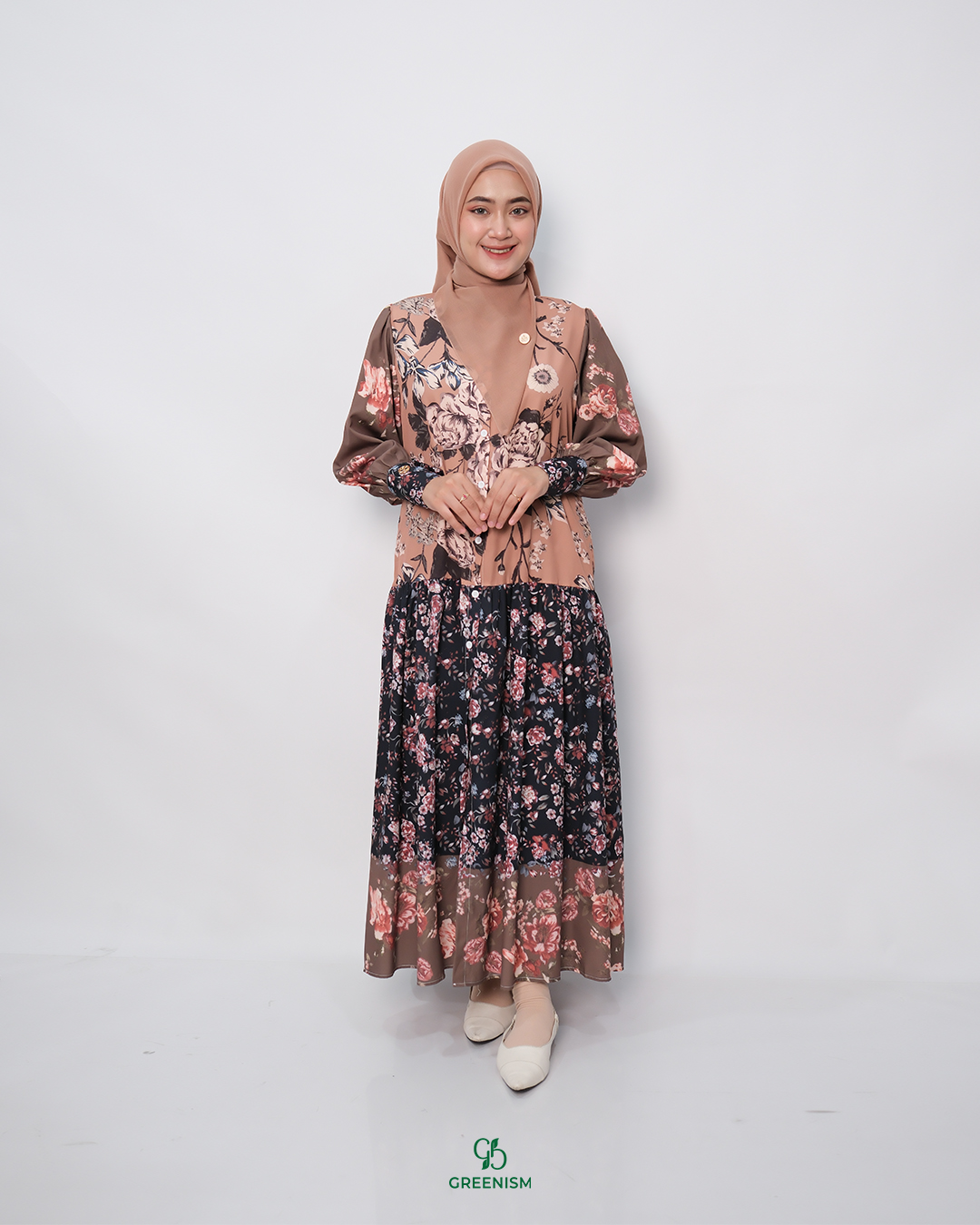 GREENISM - Ashira Dress Katun SIlk | Busui friendly Gamis Daily
