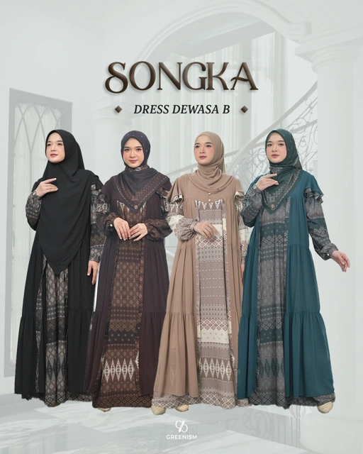 Image of GREENISM - SONGKA DRESS DEWASA (B) I READY STOCK