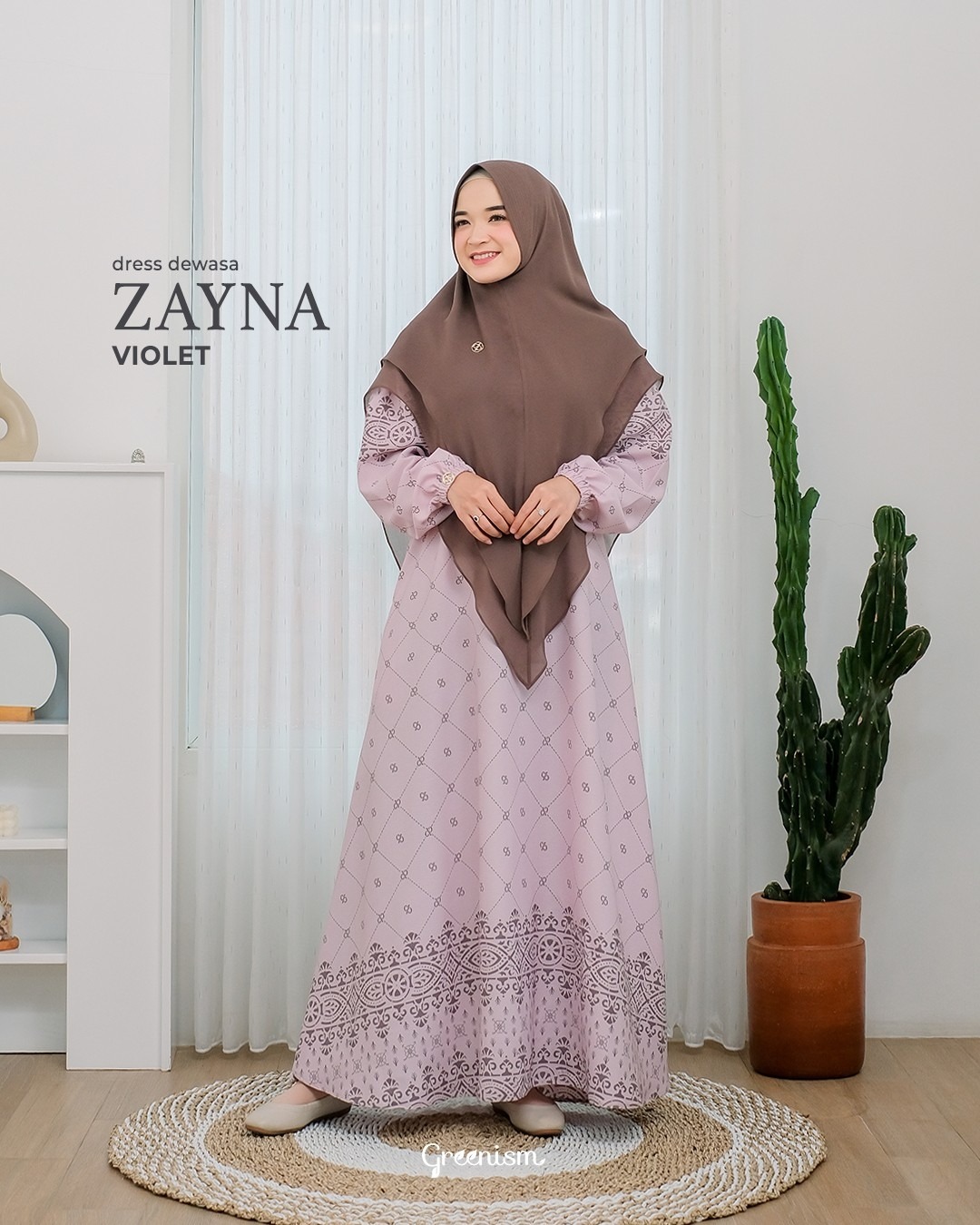 GREENISM - ZAYNA DRESS DEWASA