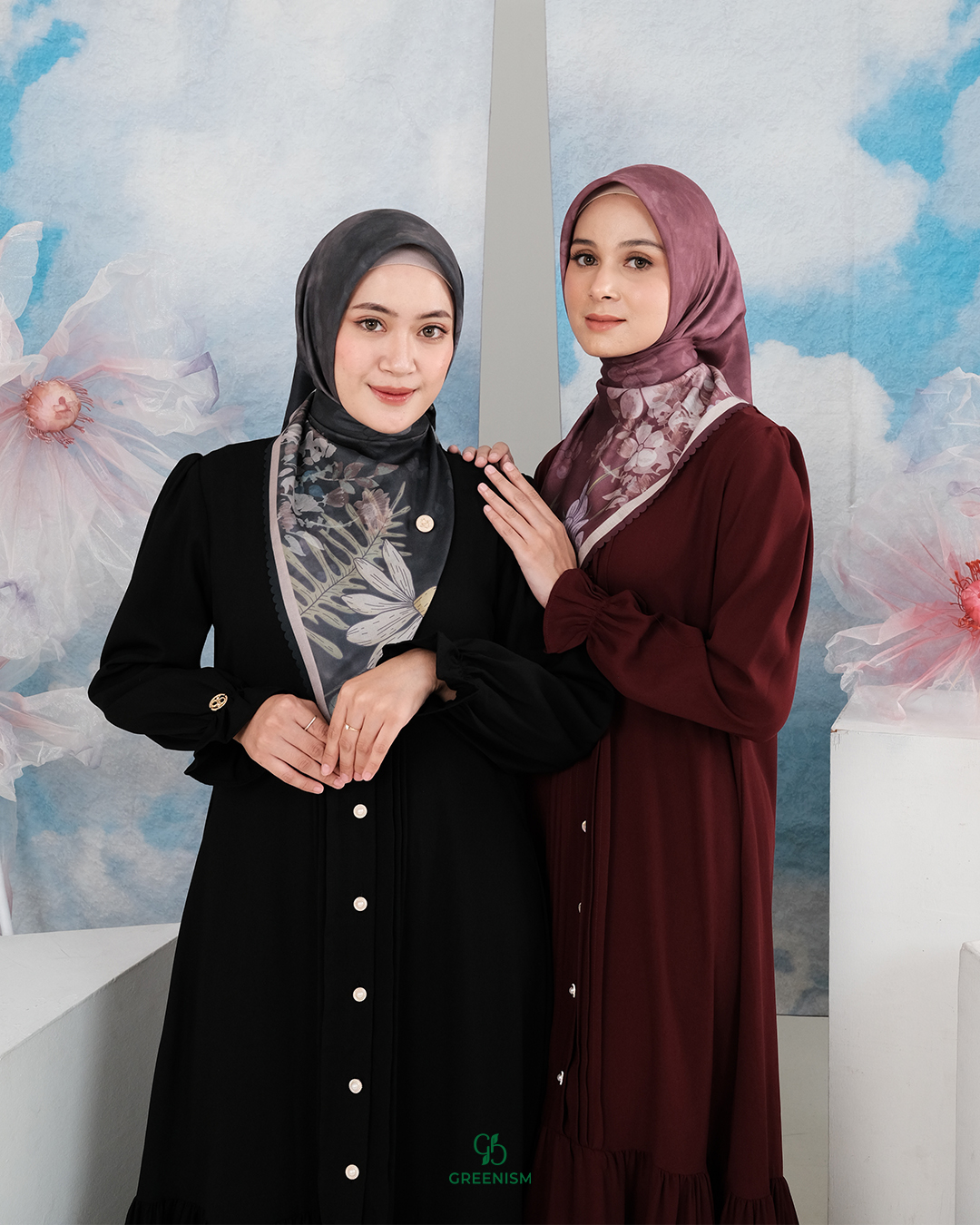 GREENISM - Nazela Dress Carera | Busui friendly Gamis Daily