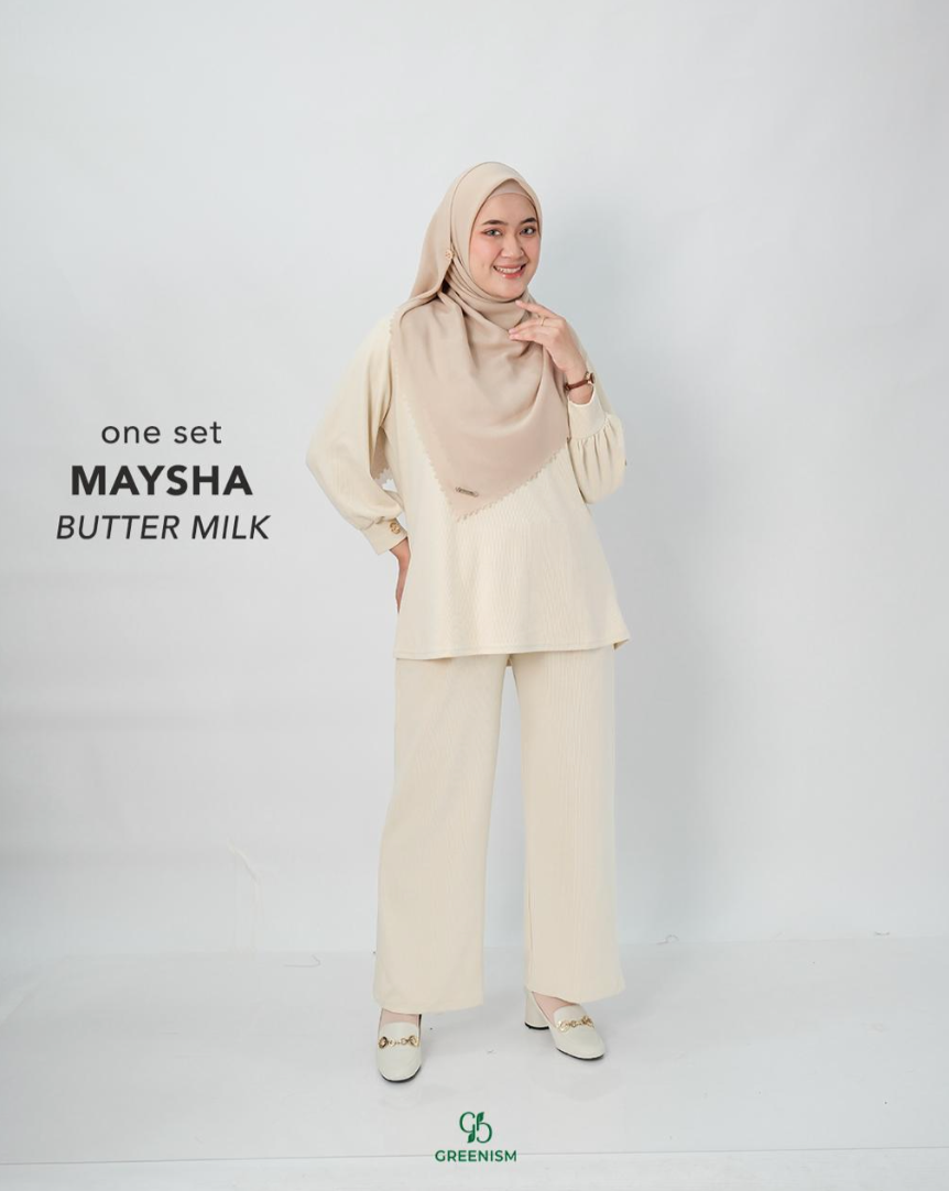 GREENISM - Maysha Oneset | Baju Atasan Wanita Terbaru 2026