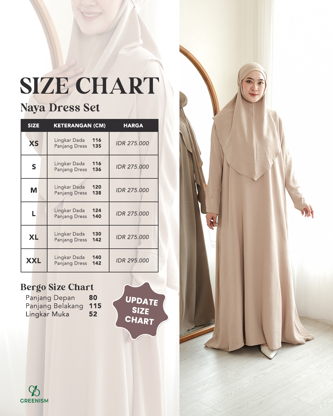 GREENISM - Naya Dress Crinkle | Busui friendly Gamis Daily