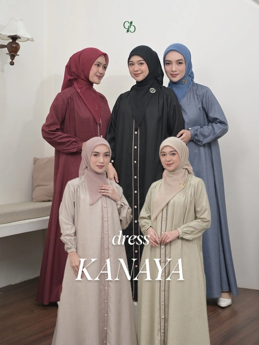 Image of GREENISM - Kanaya Dress Gamis Abaya | Gamis Terbaru 2026 Model Terbaru