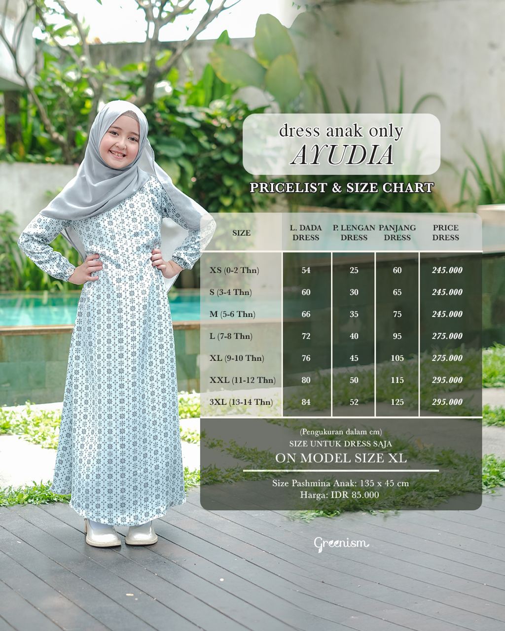 GREENISM - AYUDIA DRESS ANAK
