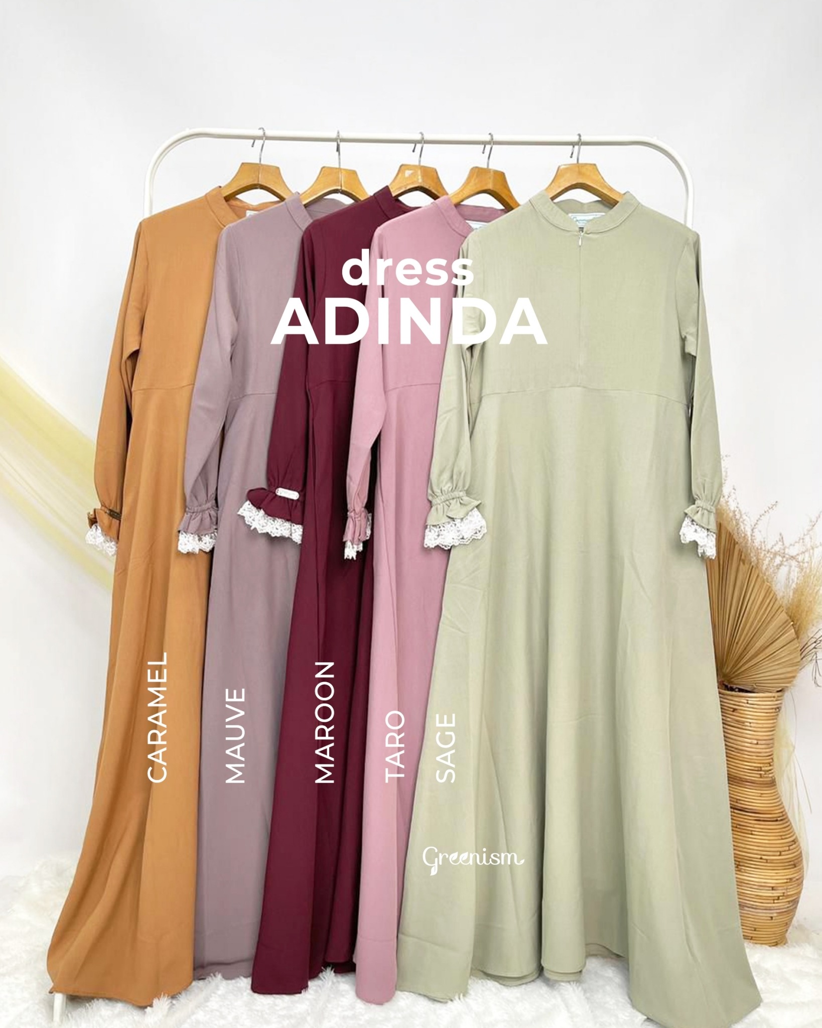 GREENISM - ADINDA DRESS SERIES 1 I READY STOCK