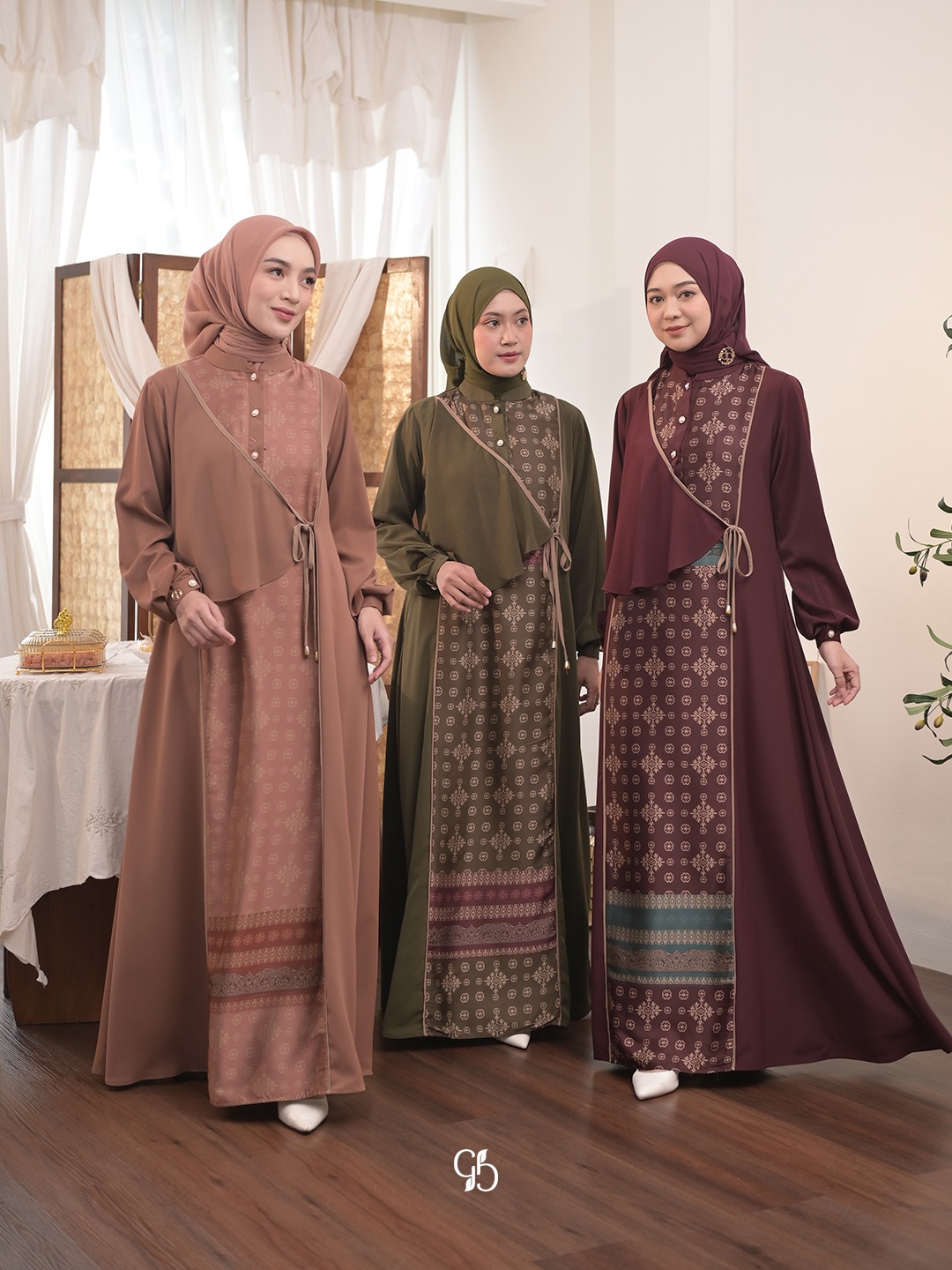 GREENISM - MANIRA DRESS I GAMIS MOTIF MODERN DAN ELEGAN