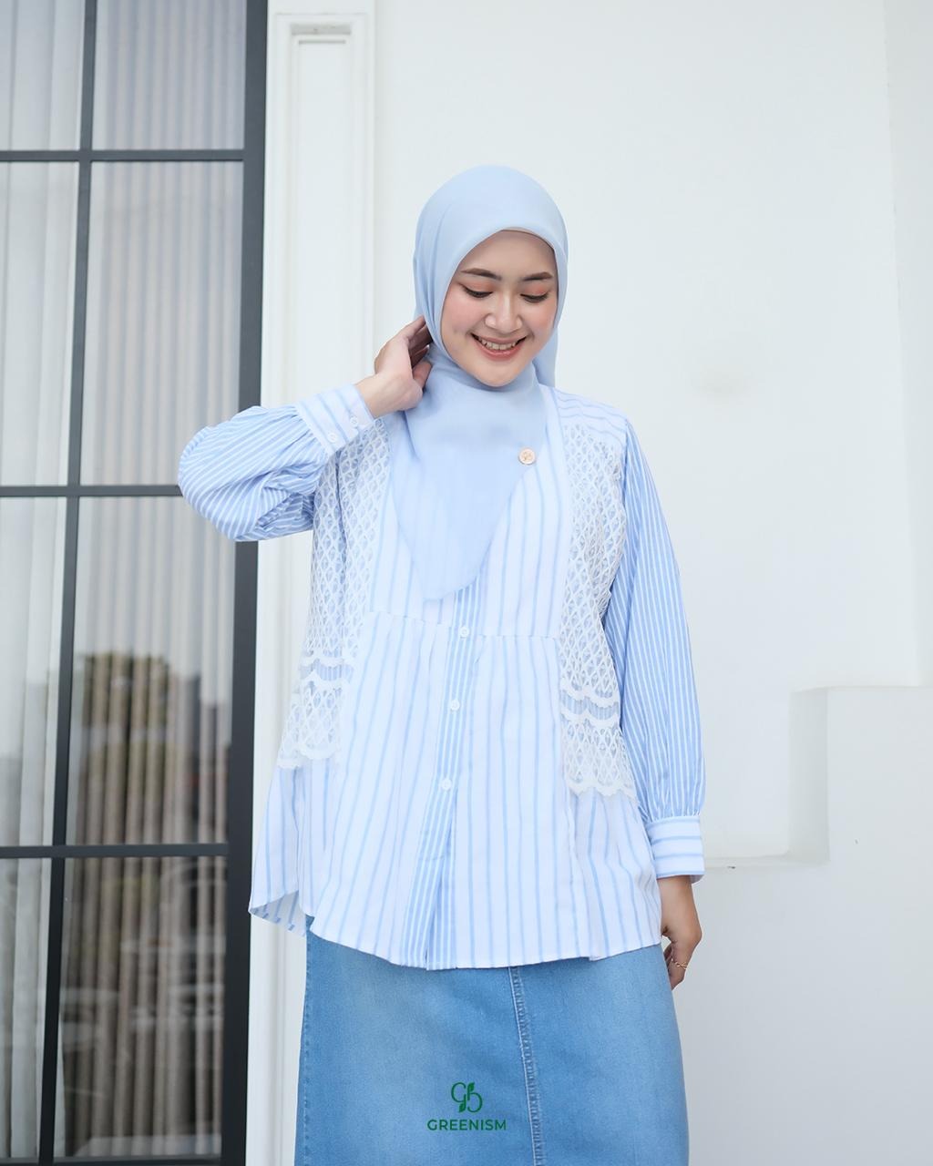 GREENISM - HANARA BLOUSE | READY STOK
