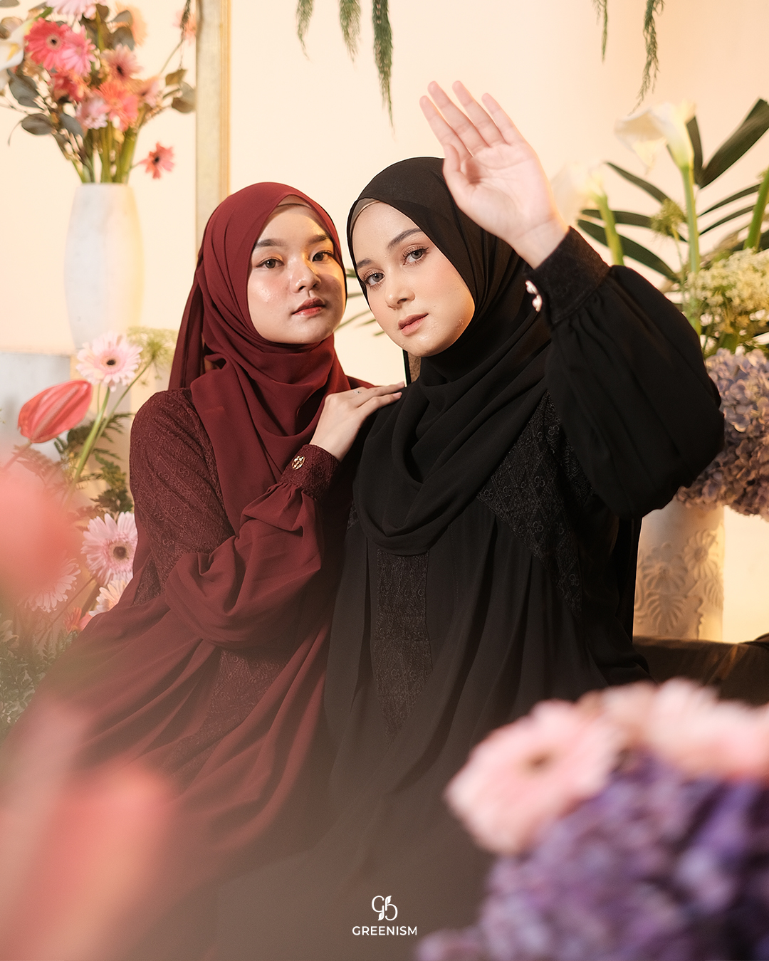 GREENISM - Ercilia Dress Ceruty Brokat Premium | Busui friendly Gamis Daily