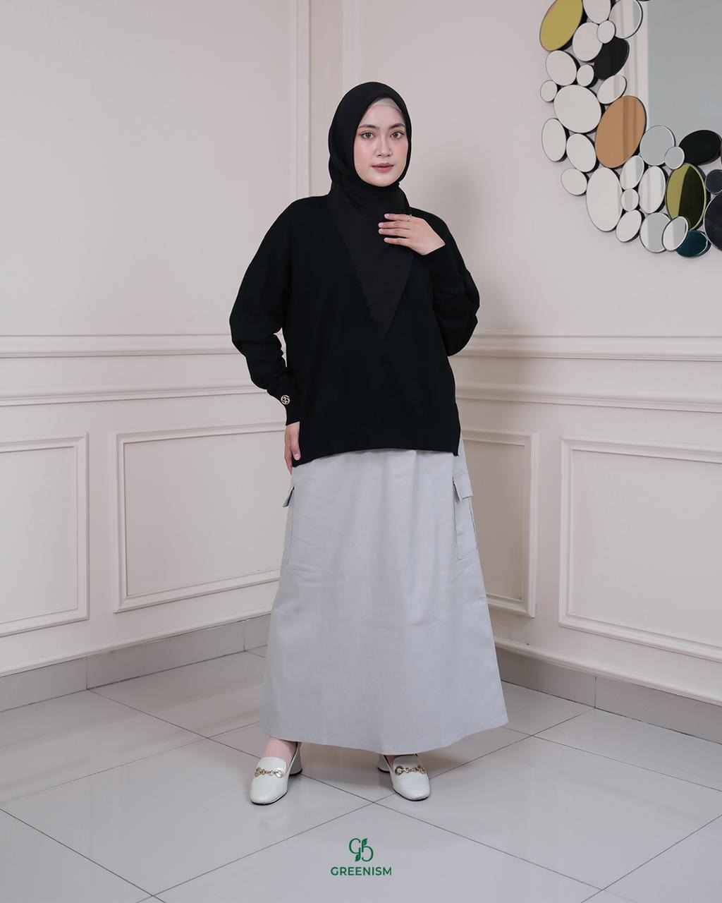 GREENISM - AYAZA SKIRT | READY STOK