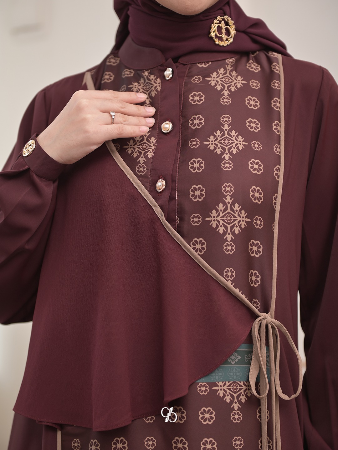 GREENISM - MANIRA DRESS I GAMIS MOTIF MODERN DAN ELEGAN