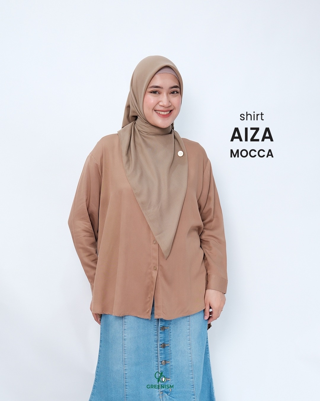 GREENISM - AIZA SHIRT KATUN RAYON