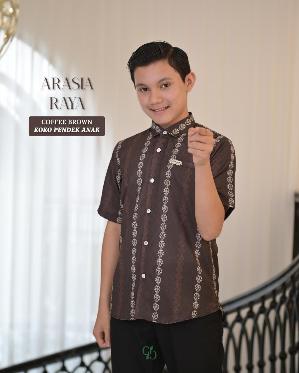 GREENISM - (Pre-Order) Arasia Raya Dress Gamis Wanita, Koko dan Oneset | Coffee Brown | Baju Atasan Wanita Terbaru | Gamis Lebaran 2026 Model Gamis Terbaru
