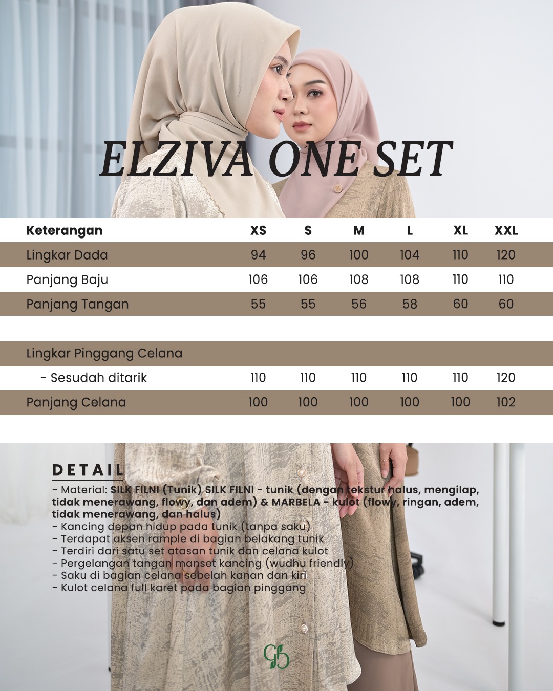 GREENISM - Elziva Oneset Marbela | Wudhu Friendly Gamis Daily