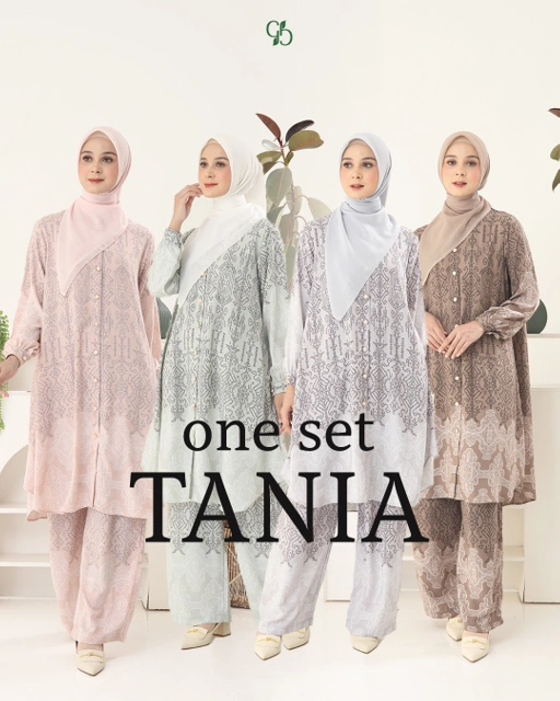 Image of GREENISM - Tania One Set All Size | Setelan Celana Tunik Kekinian