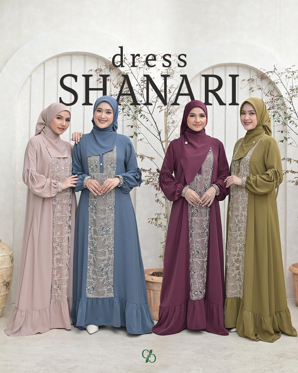 GREENISM - Shanari Dress Marbela Bordir | Busui friendly Gamis Daily