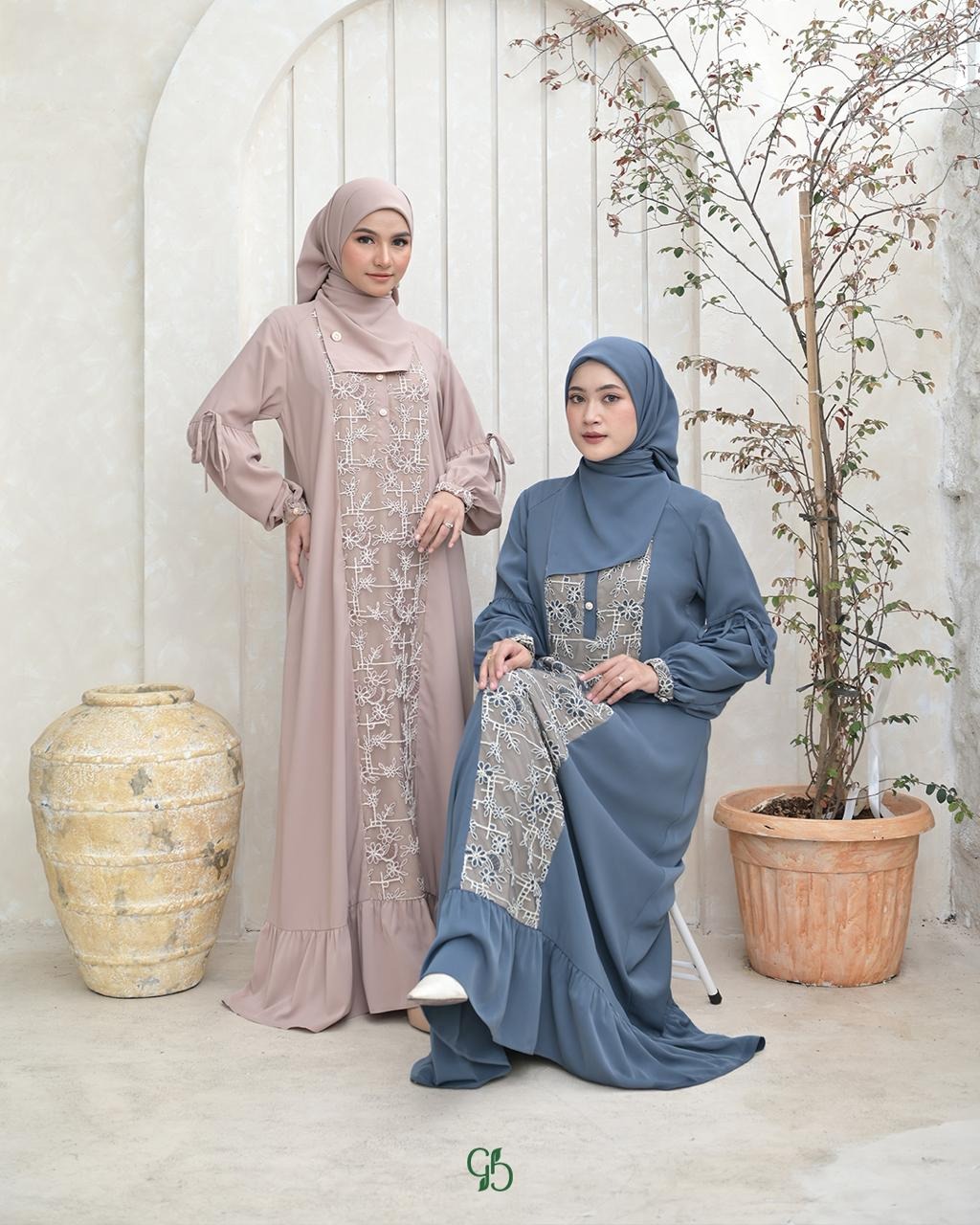 GREENISM - Shanari Dress Marbela Bordir | Busui friendly Gamis Daily