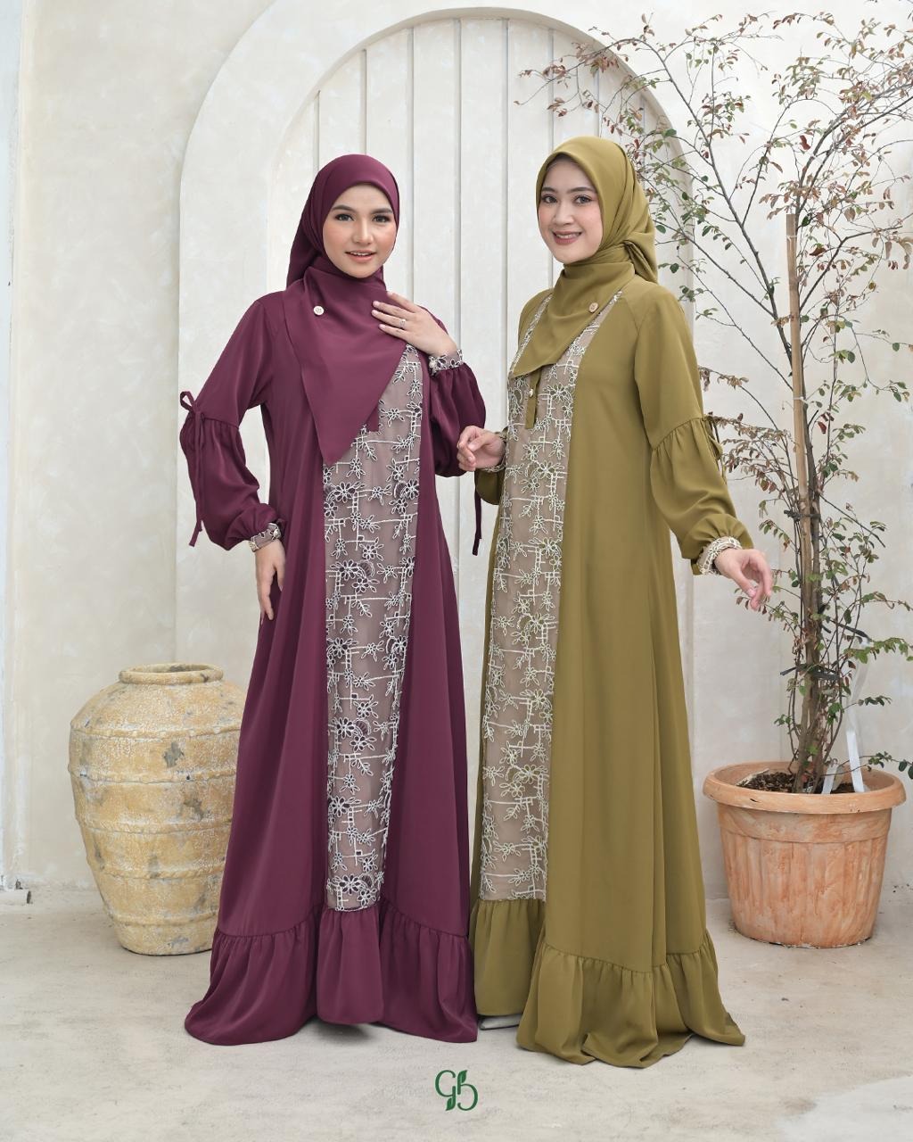GREENISM - Shanari Dress Marbela Bordir | Busui friendly Gamis Daily
