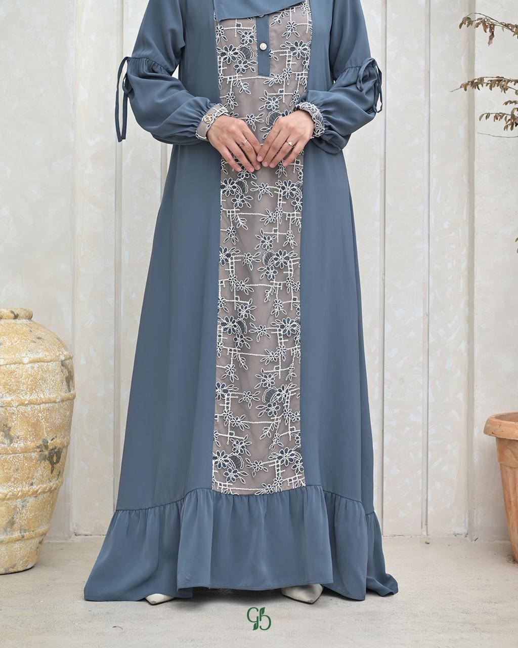 GREENISM - Shanari Dress Marbela Bordir | Busui friendly Gamis Daily