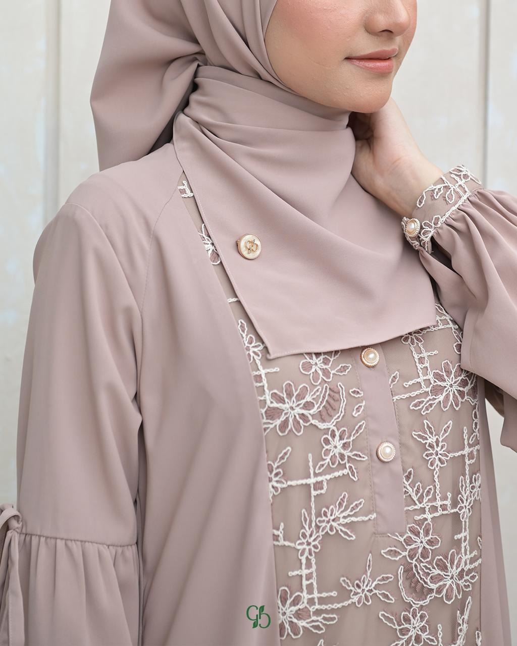 GREENISM - Shanari Dress Marbela Bordir | Busui friendly Gamis Daily