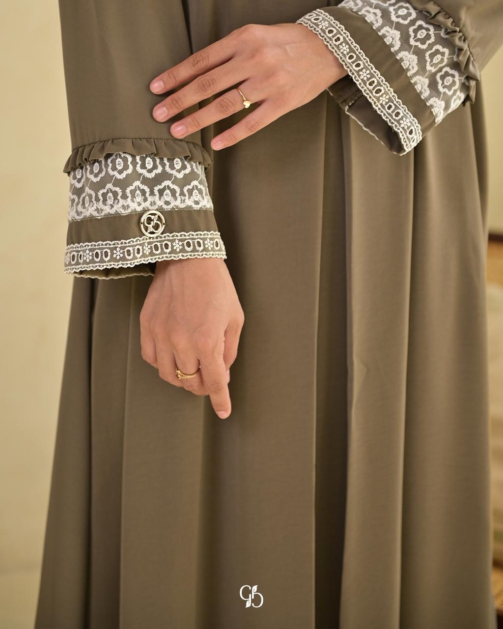 GREENISM - Nilan Dress Naeem flowy | Busui friendly Gamis Daily